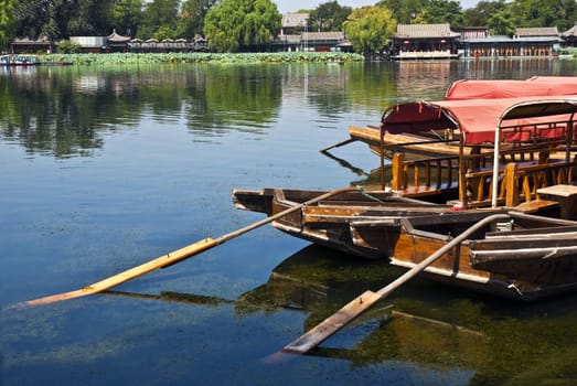 The lake's boat