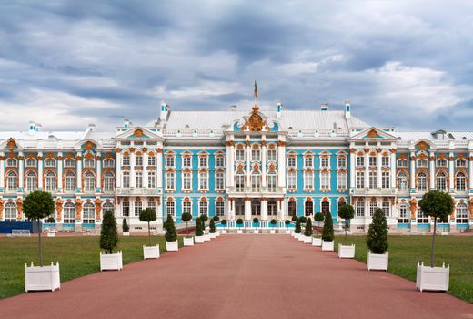 The Catherine Palace In Tsarskoye Selo, Russia