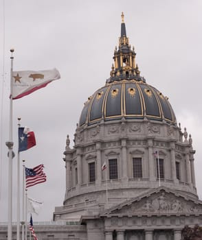 City Hall of San Francisco, California, opened in 1915, in its open space area in the city's Civic Center, is a Beaux-Arts monument to the brief "City Beautiful" movement that epitomized the high-minded American Renaissance of the period 1880�1917.