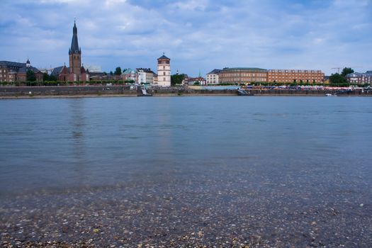 Panorama of Duesseldorf in Germany