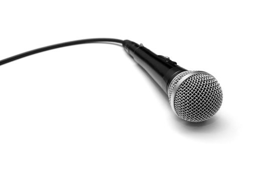 Microphone isolated on white background