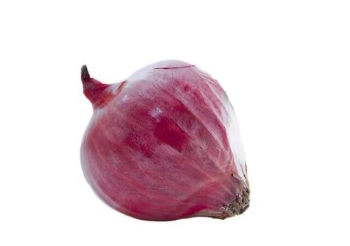 Red onion isolated on white background