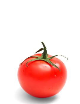 Perfect red tomato isolated on white background