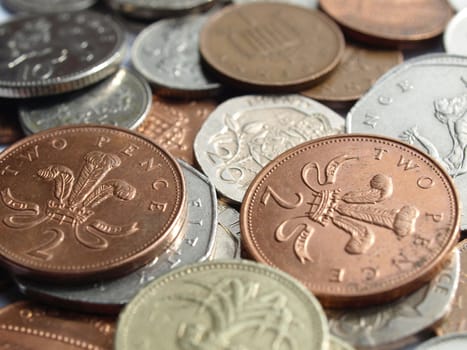 British Pounds banknotes and coins (UK currency)