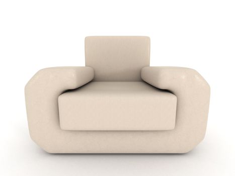 3D beige sofa