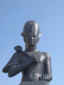 Ancient Egyptian statue of Ramses II Pharaoh of Egypt