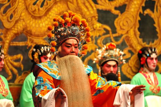 The performance of Guang Dong (Chinese) opera
