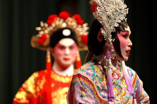 The performance of Guang Dong (Chinese) opera