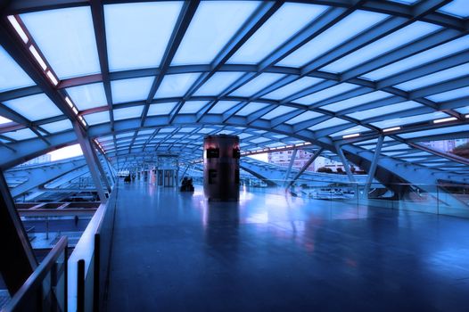 The design architecture of modern train (subway) station