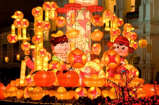 Paper made artwork for celebrating Chinese New Year