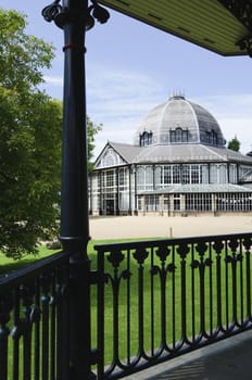 Victorian Pavilion Gardens in Buxton Derbyshire England