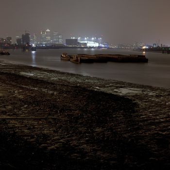 London Docklands at night