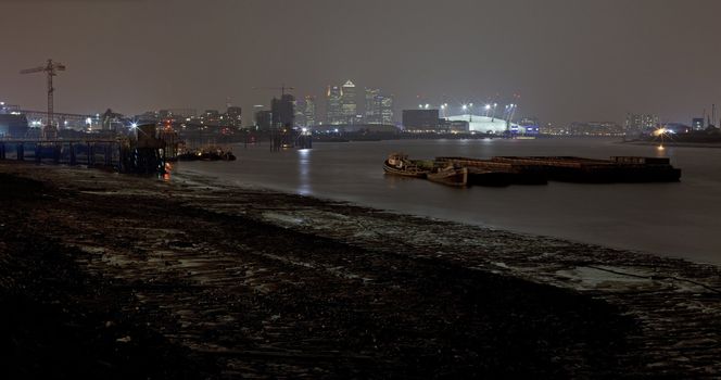 Docklands at Night Panoramic