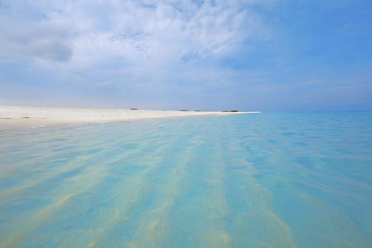 Crystal clear water on the exotic Boca Grandi beach, Aruba