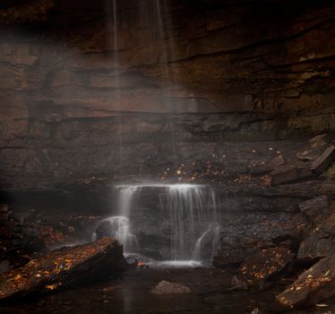 Cucumber Falls in Ohiopyle state park in Pennsylvania