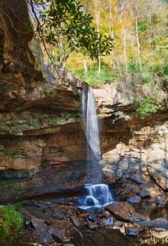 Cucumber Falls in Ohiopyle state park in Pennsylvania