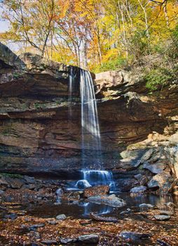 Cucumber Falls in Ohiopyle state park in Pennsylvania