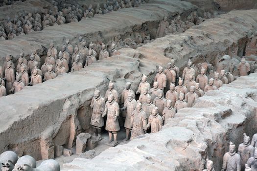 terra cotta warriors in china