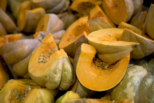 pumpkins on market place