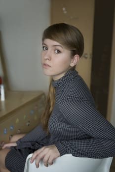 portrait young woman