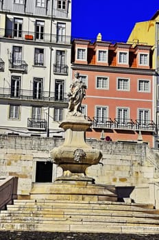 sculpture, portugal, stone, art, culture, lisbon, women, sky