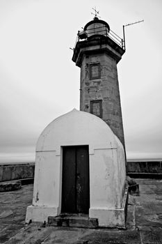 Lighthouse in Foz of Douro, Portugal