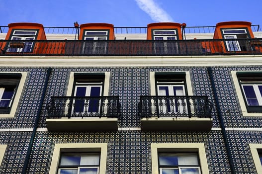 portugal, houses, porch, railings, building, balcony