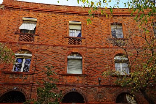 brick, house, residential, structure, nobody, wall, outdoors