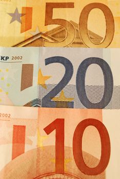 euro bills (european currency)