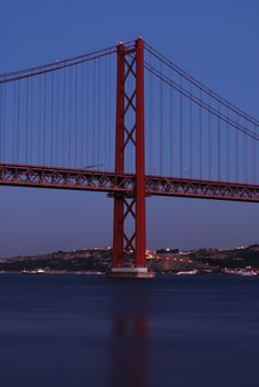 old Salazar Bridge in Lisbon, Portugal