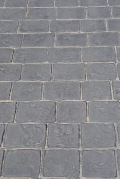 pavement made of rectangular granite stones