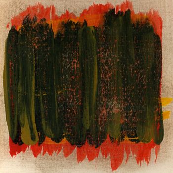 red green black hand painted watercolor abstract witch scratch texture, self made