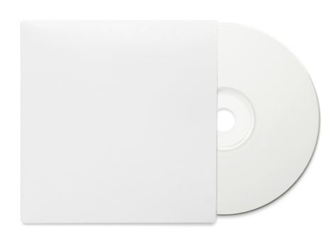 白色的光盘及光盘套
