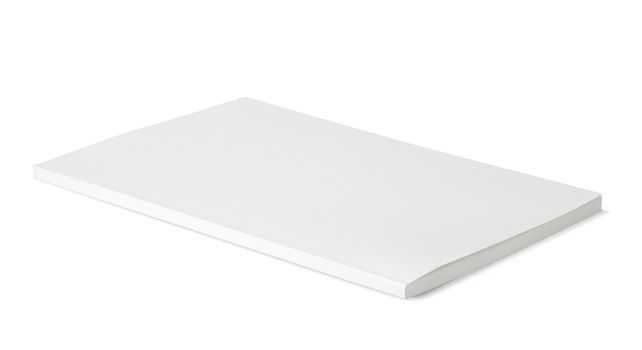 Blank books on white background