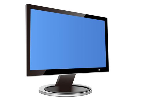 PC LCD monitors in the white background