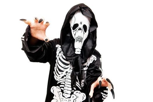 Halloween costume of the Grim Reaper
