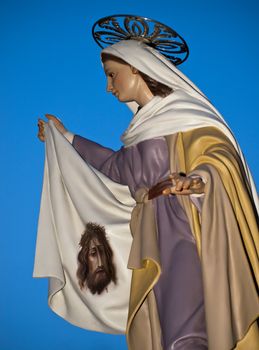 LUQA, MALTA - APR10 - Statue of Veronica during the Good Friday procession in Malta April 10, 2009