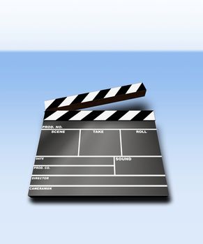 Clapper Board (3D image)