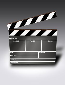Clapper Board (3D image)