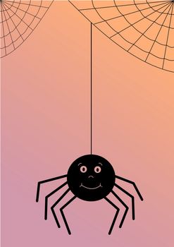 VECTOR ILLUSTRATION OF A CHARTOON SPIDER.