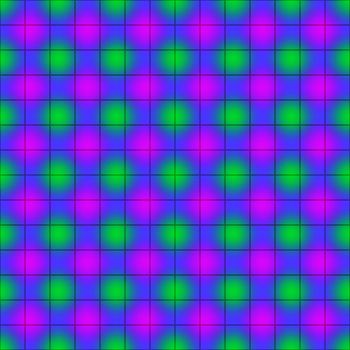 seamless texture of pink and green dots on blue background