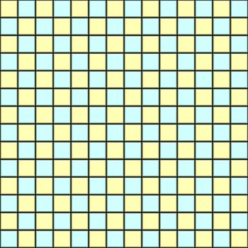 seamless 3d texture of light blue and yellow clean tiles