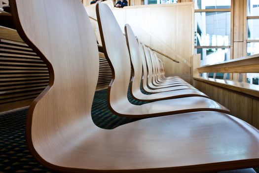 Interiors of Edinburgh Parliament, built in 2004