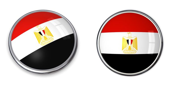 button style banner in 3D of Egypt