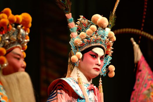 The performance of Guang Dong (Chinese) opera