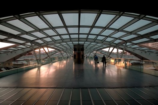 The design architecture of modern train (subway) station