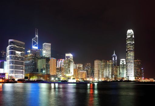 Hong Kong skyline at night