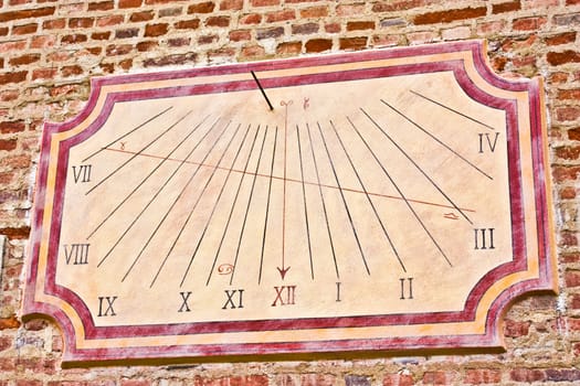 Traditional Italian sundial, a good symbol of anything related to time