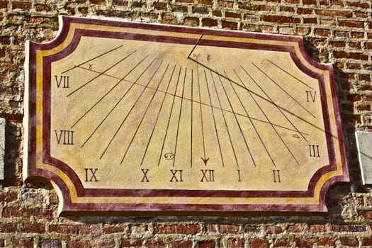 Traditional Italian sundial, a good symbol of anything related to time