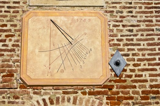 Traditional Italian sundial, a good symbol of anything related to time